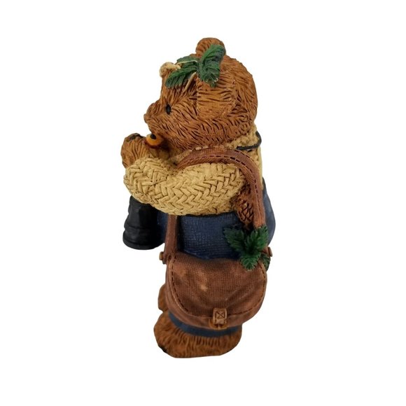 Cute Nature Lover, Bird Watcher Explorer Bear Figurine - Picture 4 of 7